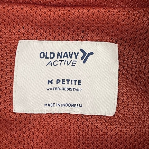 Old Navy Water-Resistant Hooded Utility Anorak Jacket Mesa Rock Petite Medium - Picture 5 of 5